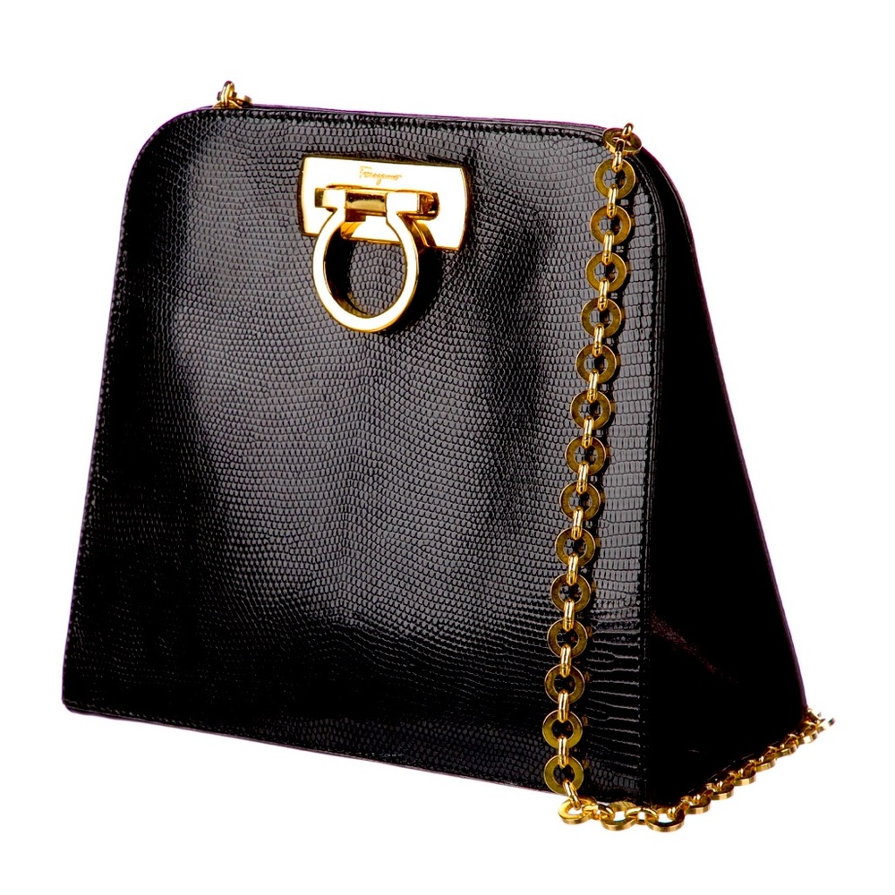 ferragmo gold chain bag